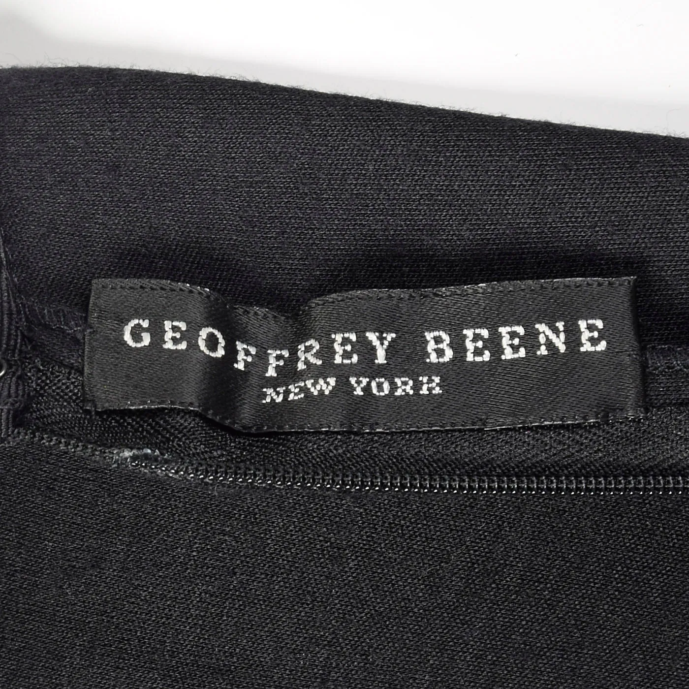 1980s Geoffrey Beene Black Dress with Shaped Shoulders