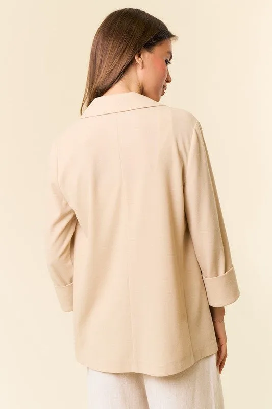 3/4 Sleeve Thermal Blazer