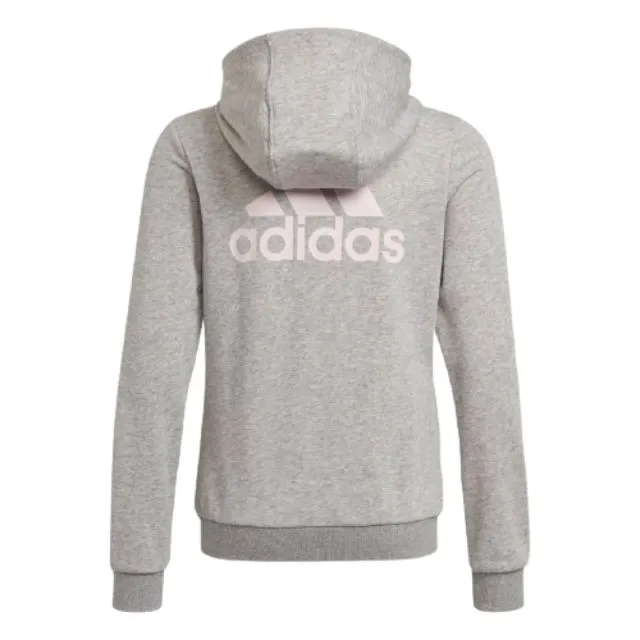 Adidas Essentials Gs-Girls Lifestyle Hoody Grey/Clear Pink