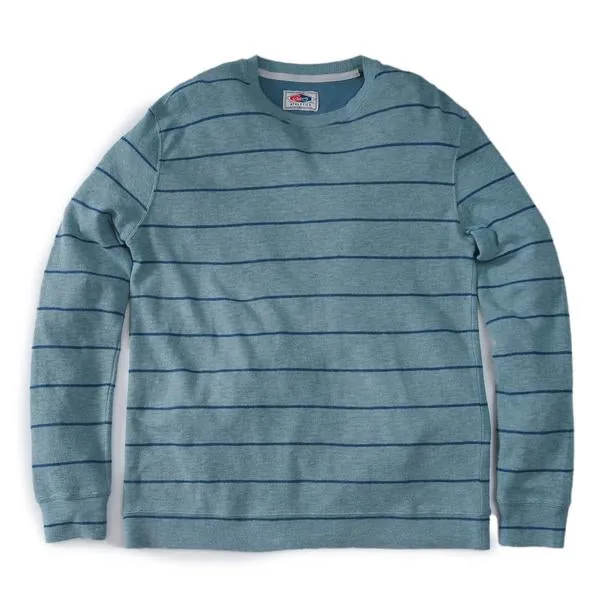 Baird Stripe Double Cloth Thermal Crew