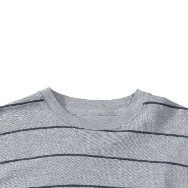 Baird Stripe Double Cloth Thermal Crew