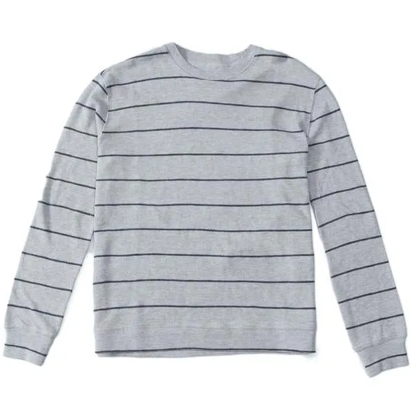 Baird Stripe Double Cloth Thermal Crew