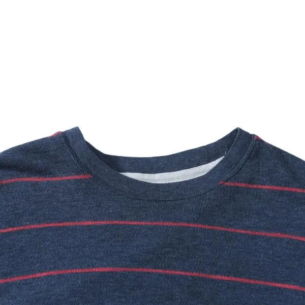 Baird Stripe Double Cloth Thermal Crew