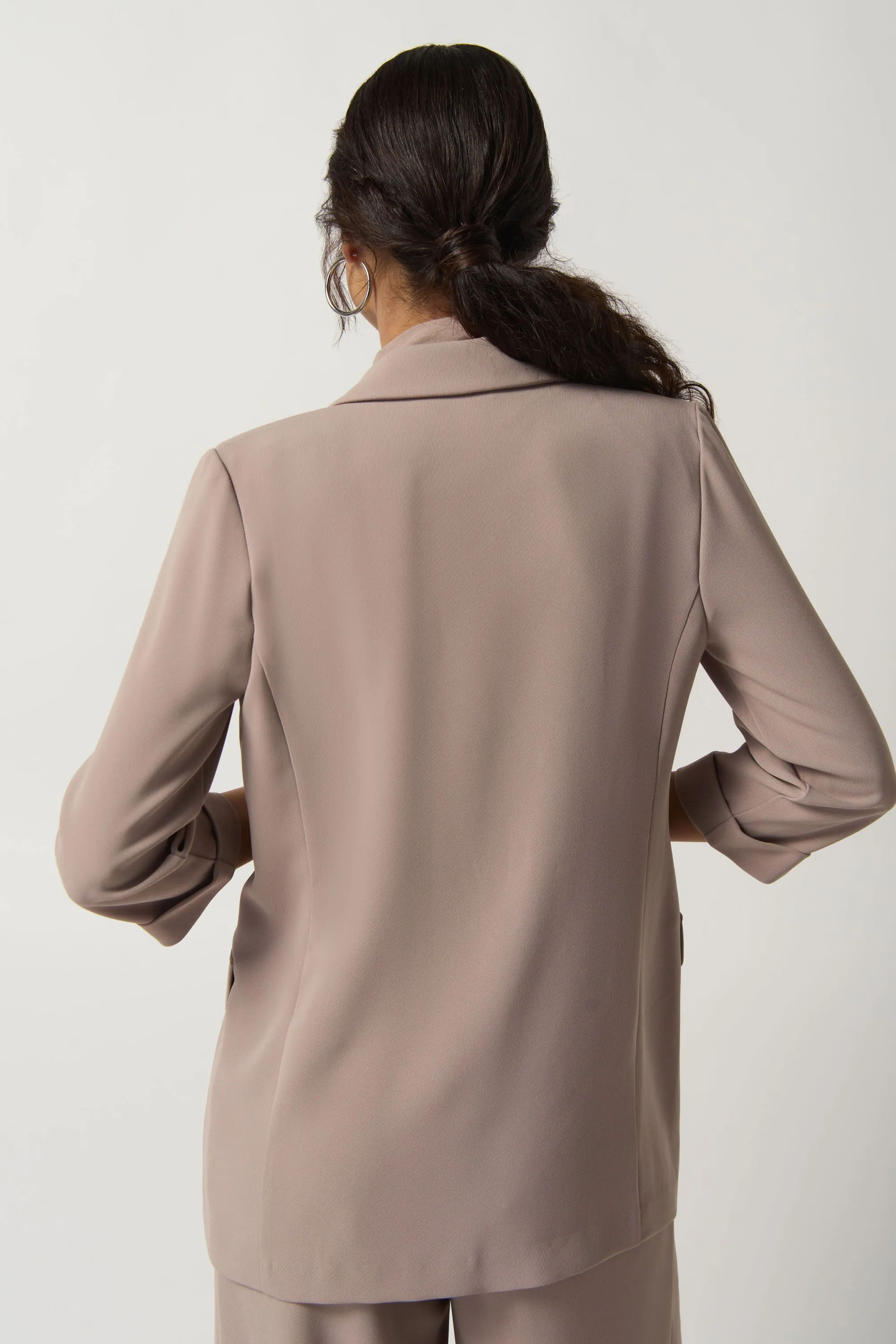 BLAZER WITH TAB SLEEVE