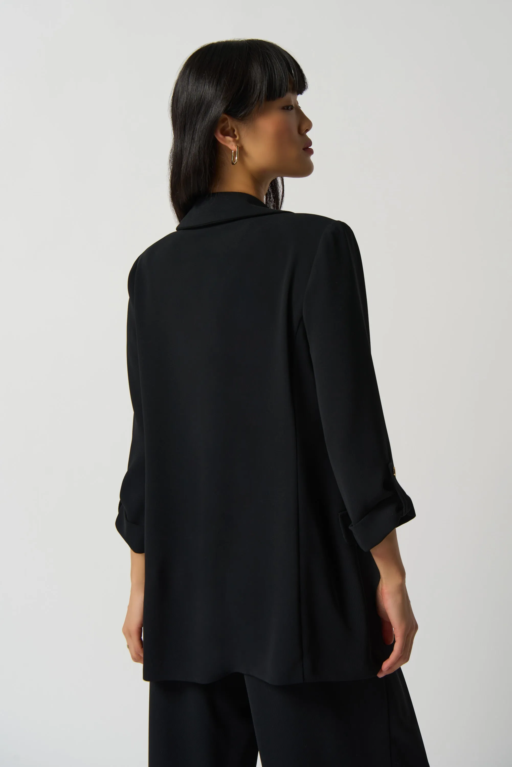 BLAZER WITH TAB SLEEVE