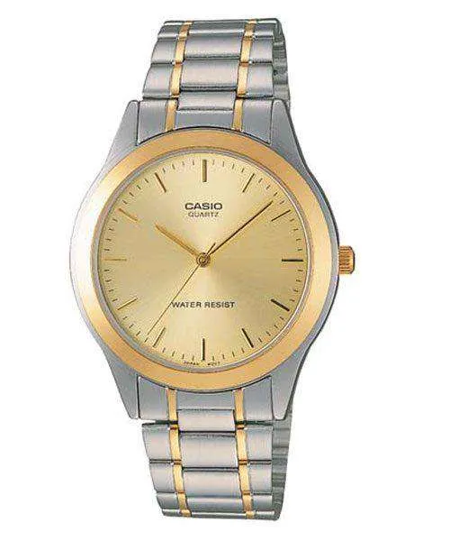 Casio MTP-1128G-9ARDF Two Tone Stainless Steel Strap Watch for Men
