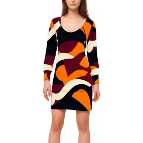 Copenhagen Print Hoodie Dress - Airline Series