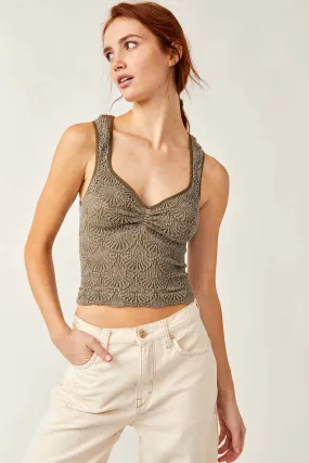FREE PEOPLE LOVE LETTER SWEETHEART CAMI STINGRAY