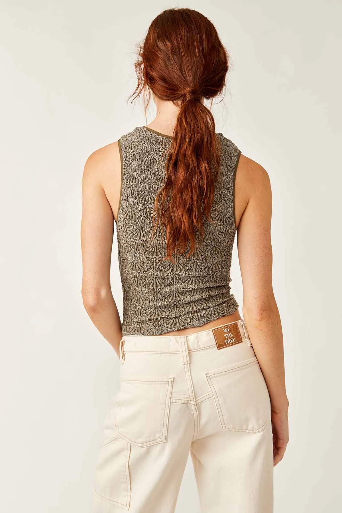 FREE PEOPLE LOVE LETTER SWEETHEART CAMI STINGRAY