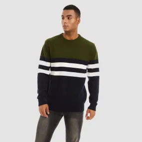 Men's Crewneck Sweater Thermal Knitted Sweatshirt