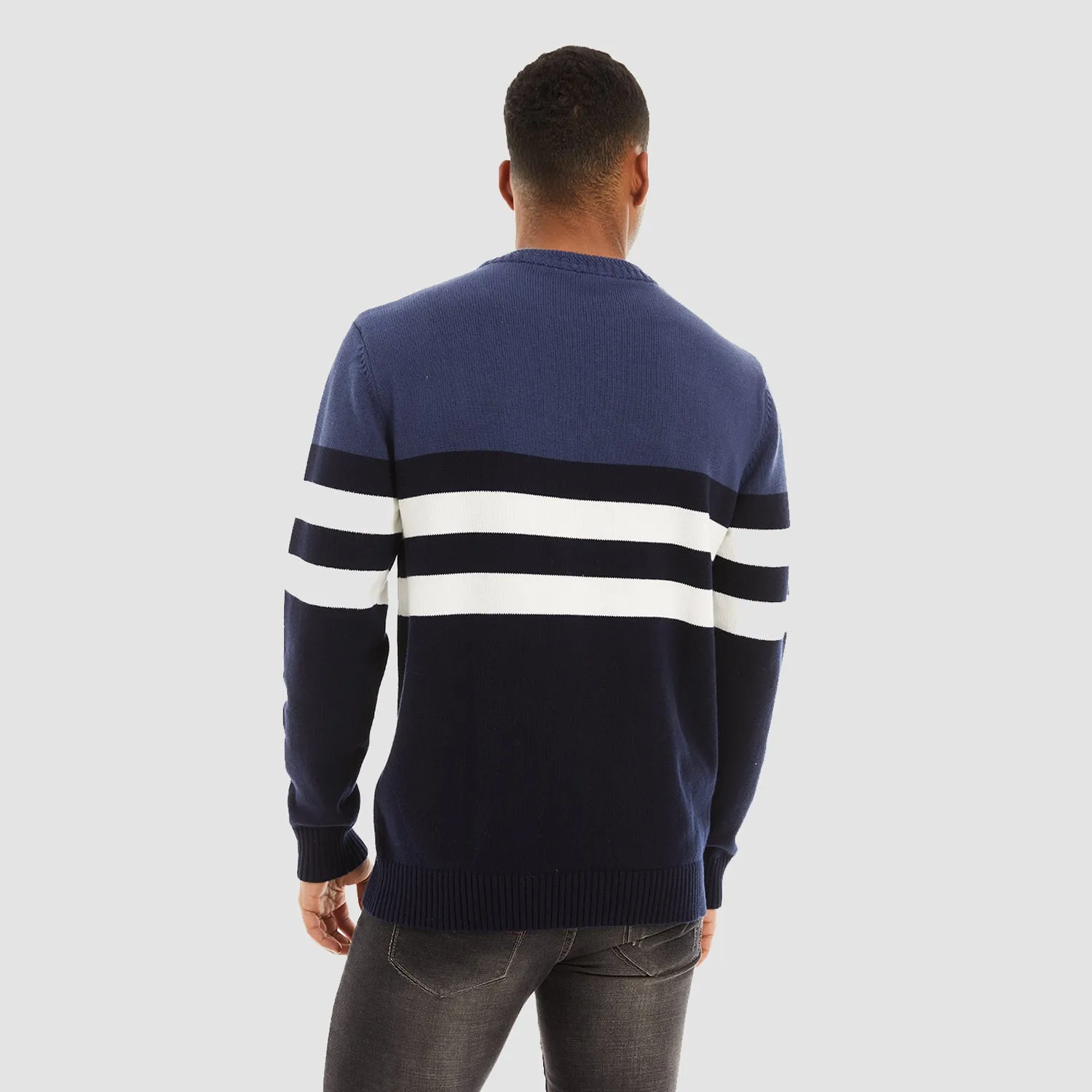 Men's Crewneck Sweater Thermal Knitted Sweatshirt