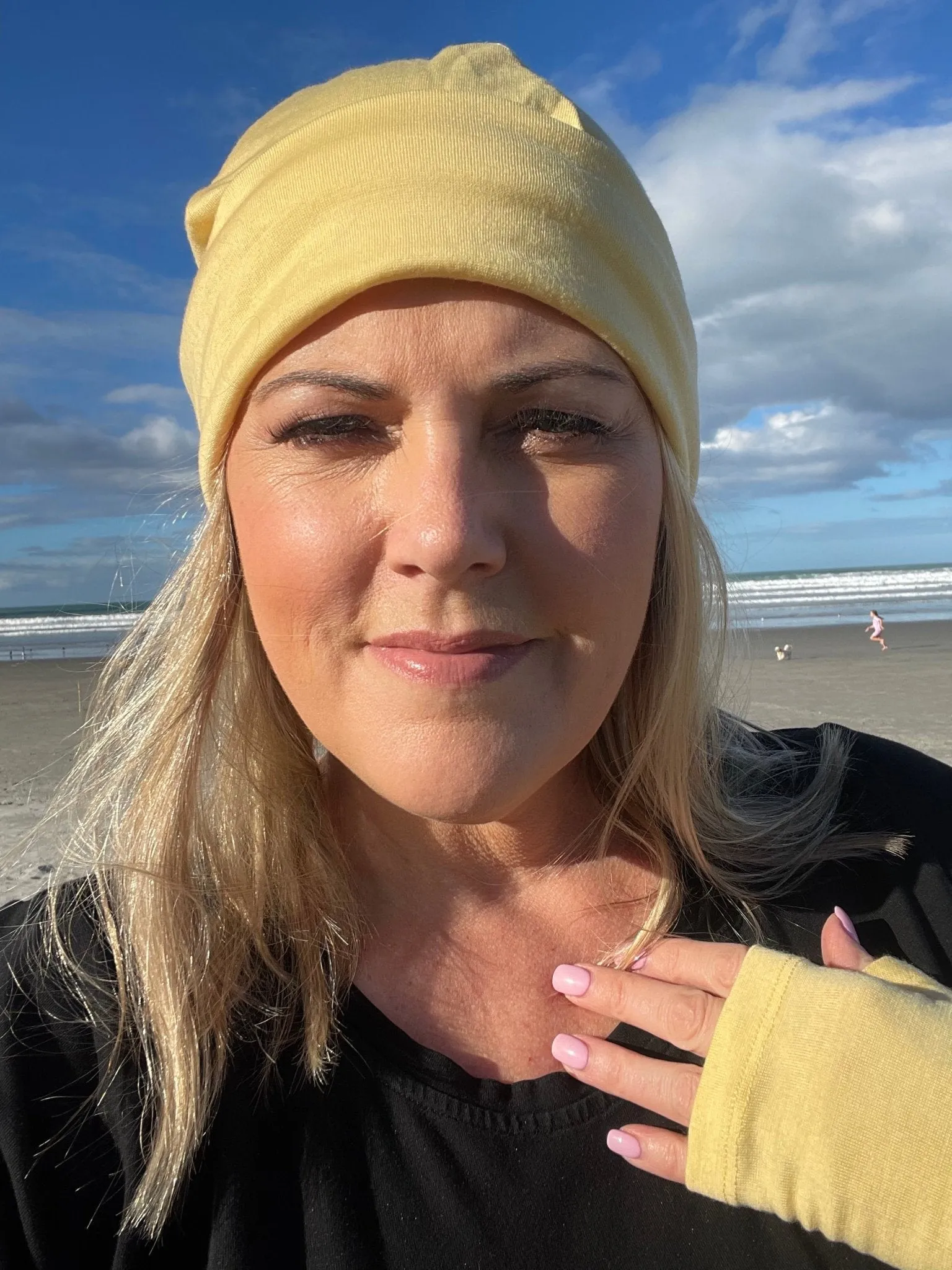 MERINO WOOL FINGERLESS GLOVES BUTTERCUP