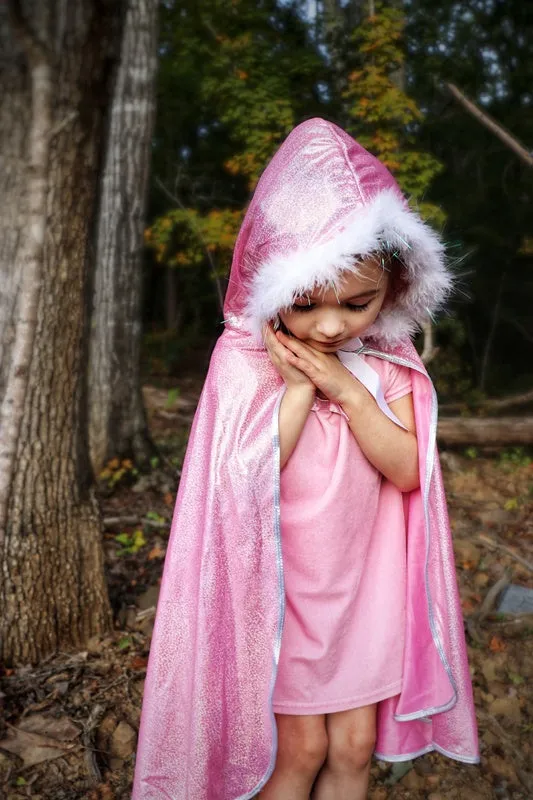 Pink Glitter Princess Cape by Great Pretenders Size 4-6 3yrs 