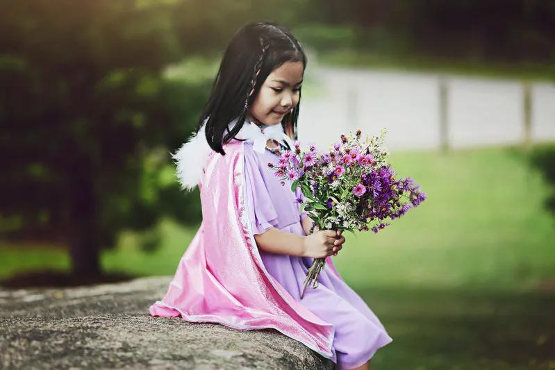 Pink Glitter Princess Cape by Great Pretenders Size 4-6 3yrs 
