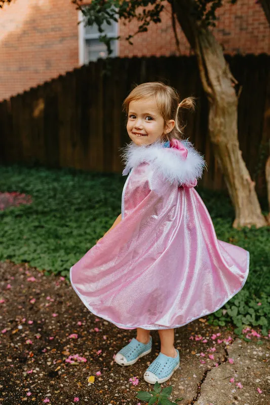 Pink Glitter Princess Cape by Great Pretenders Size 4-6 3yrs 