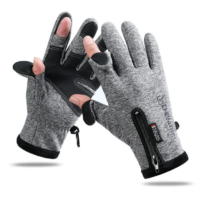 Two Fingerless Outdoor Sports Warm Gloves