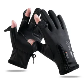 Two Fingerless Outdoor Sports Warm Gloves
